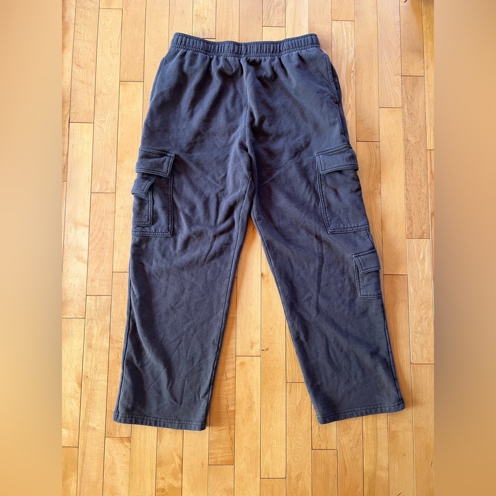 Garage Grey/Brown Cotton Cargo Sweats